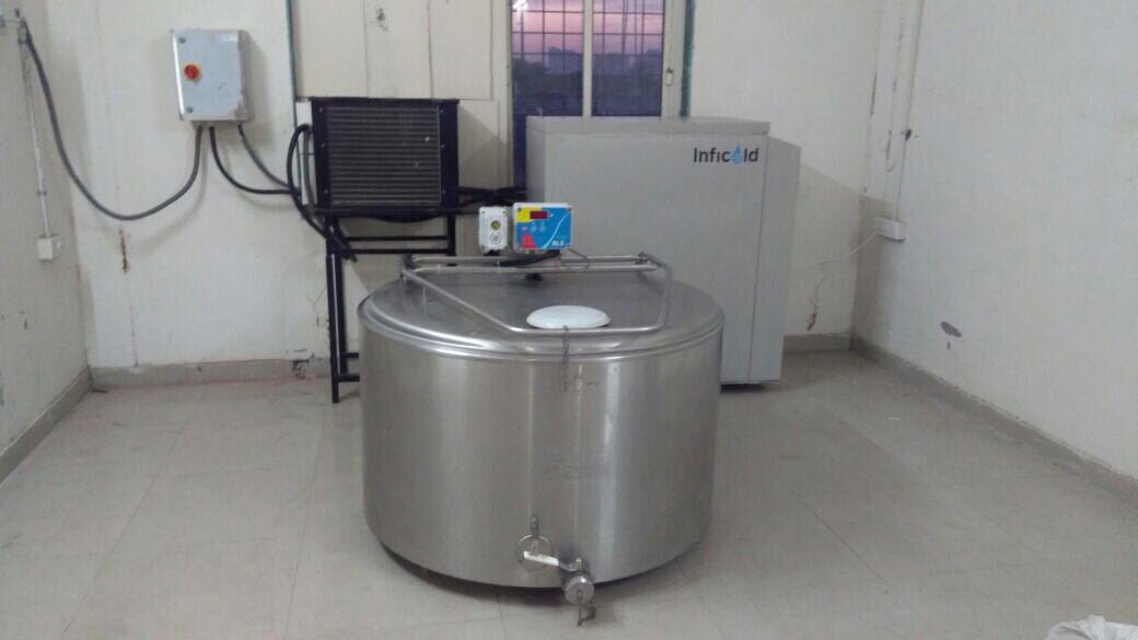 Our latest installation at National Institute of Solar Energy India. Solar bulk milk coolers to displace 100k diesel generators.