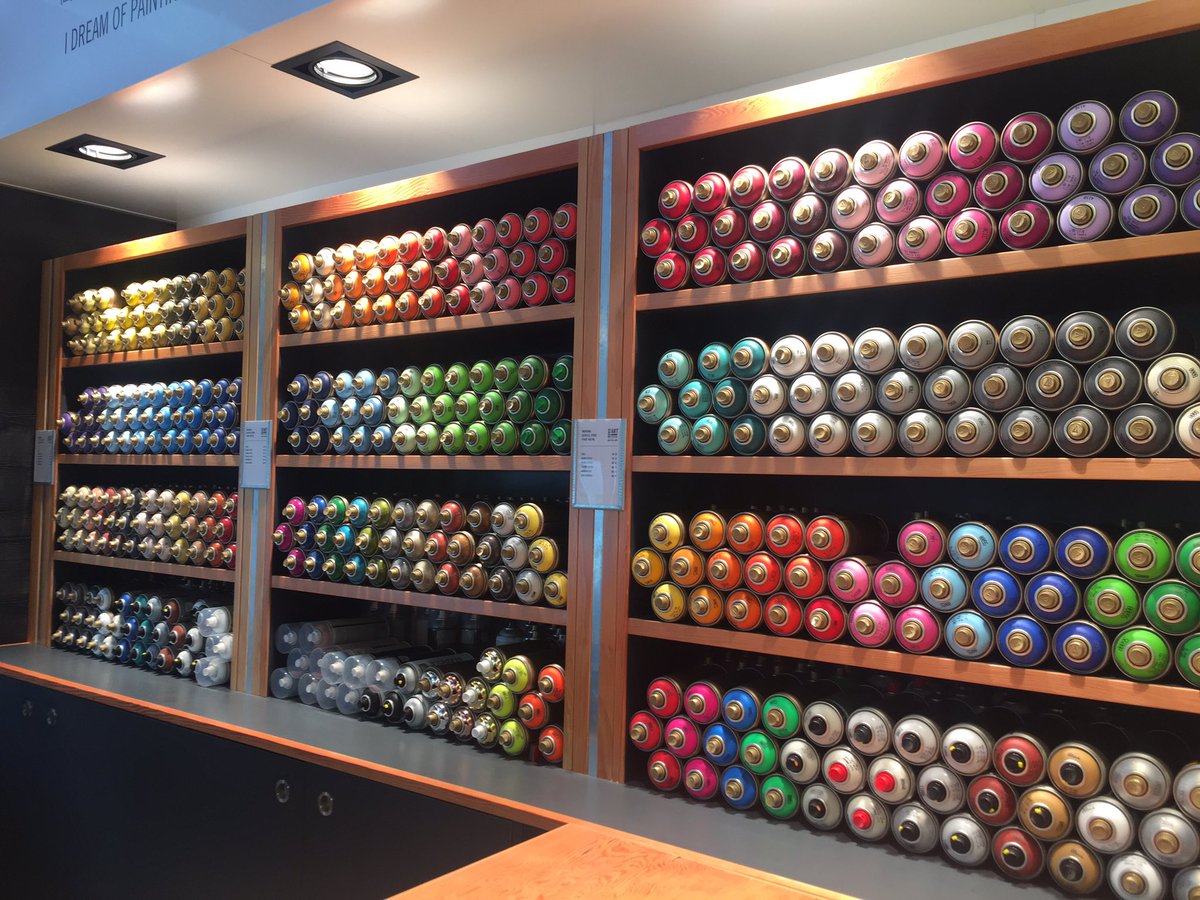 basmahamdy's tweet photo. If you're looking for Montana spray paint @DohaFireStation is the place to go! Amazing range of artist supplies! #qatar #doha #graffiti https://t.co/FCRuOwhF4D