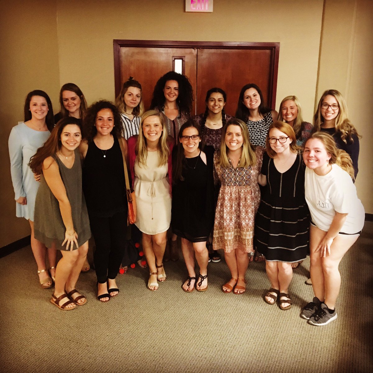 CofCGreekLife's tweet photo. Congratulations to the newest #RhoLambda members who were initiated this evening! #GoodinGreek #GreekConnected #CofC https://t.co/kjPqtuRUNY