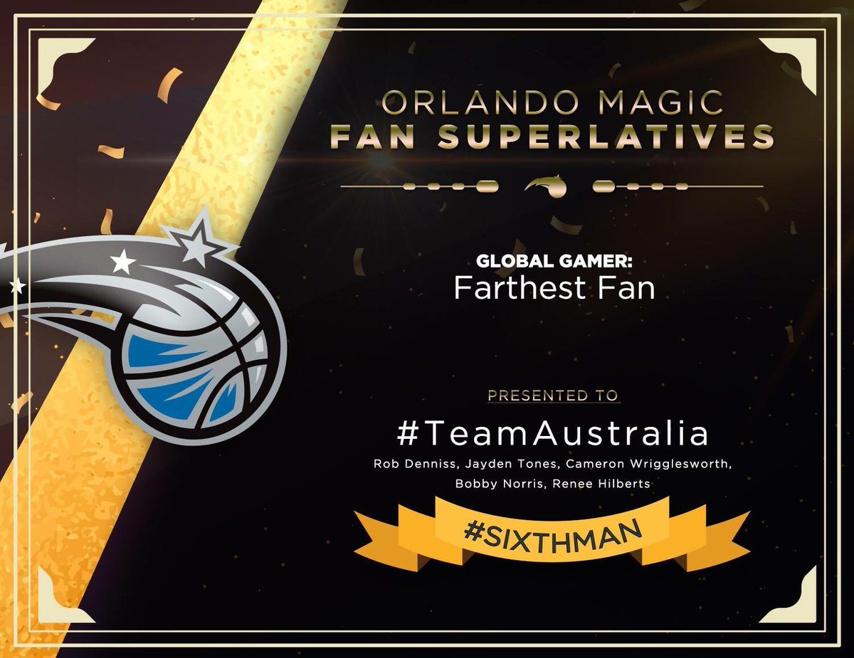 BigShotRobD's tweet image. Thank you @OrlandoMagic 
I will be back to Orlando again! 
#TeamAustralia
#PureMagic
#SixthMan