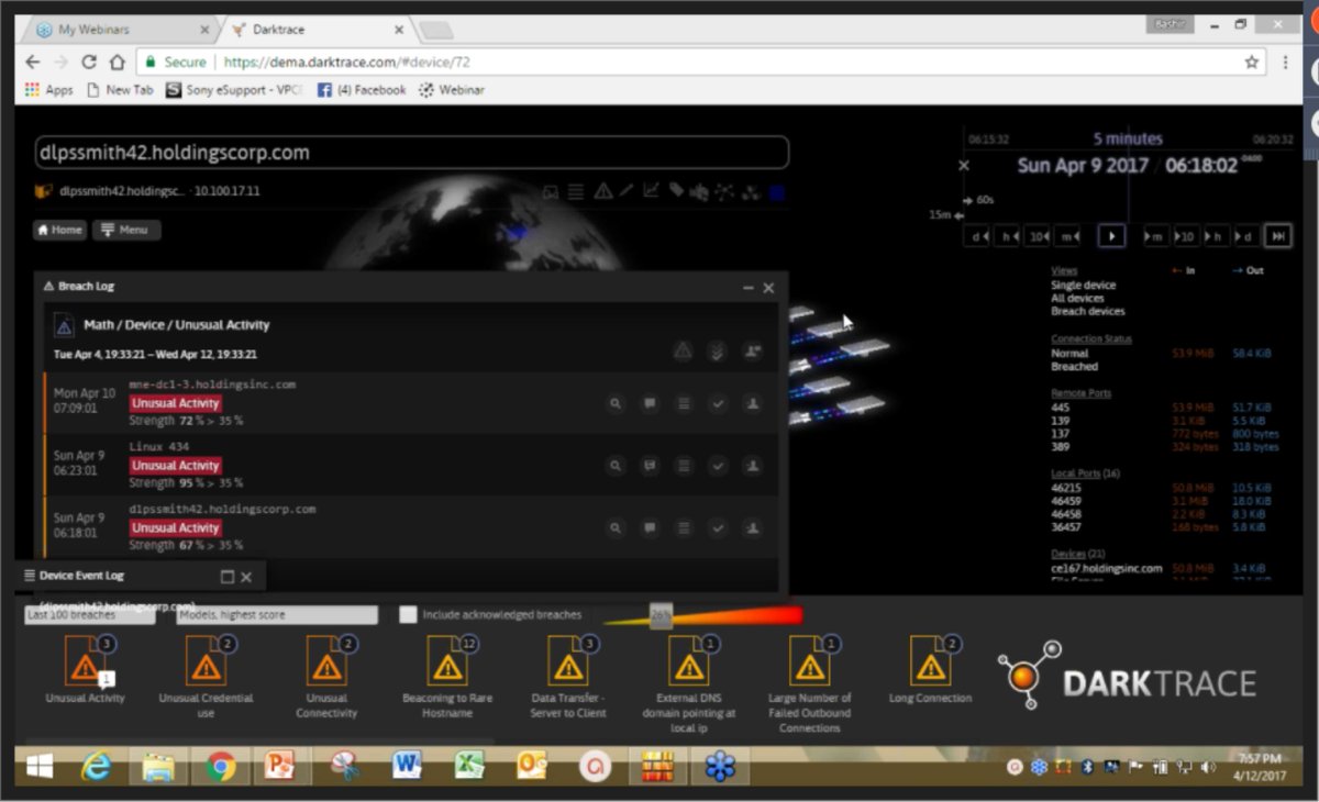 Dark Force employs real time monitoring <a href="/a_tsonchev/">Andrew Tsonchev</a> #cips #cybersecurity but none of the data leaves client to maintain privacy