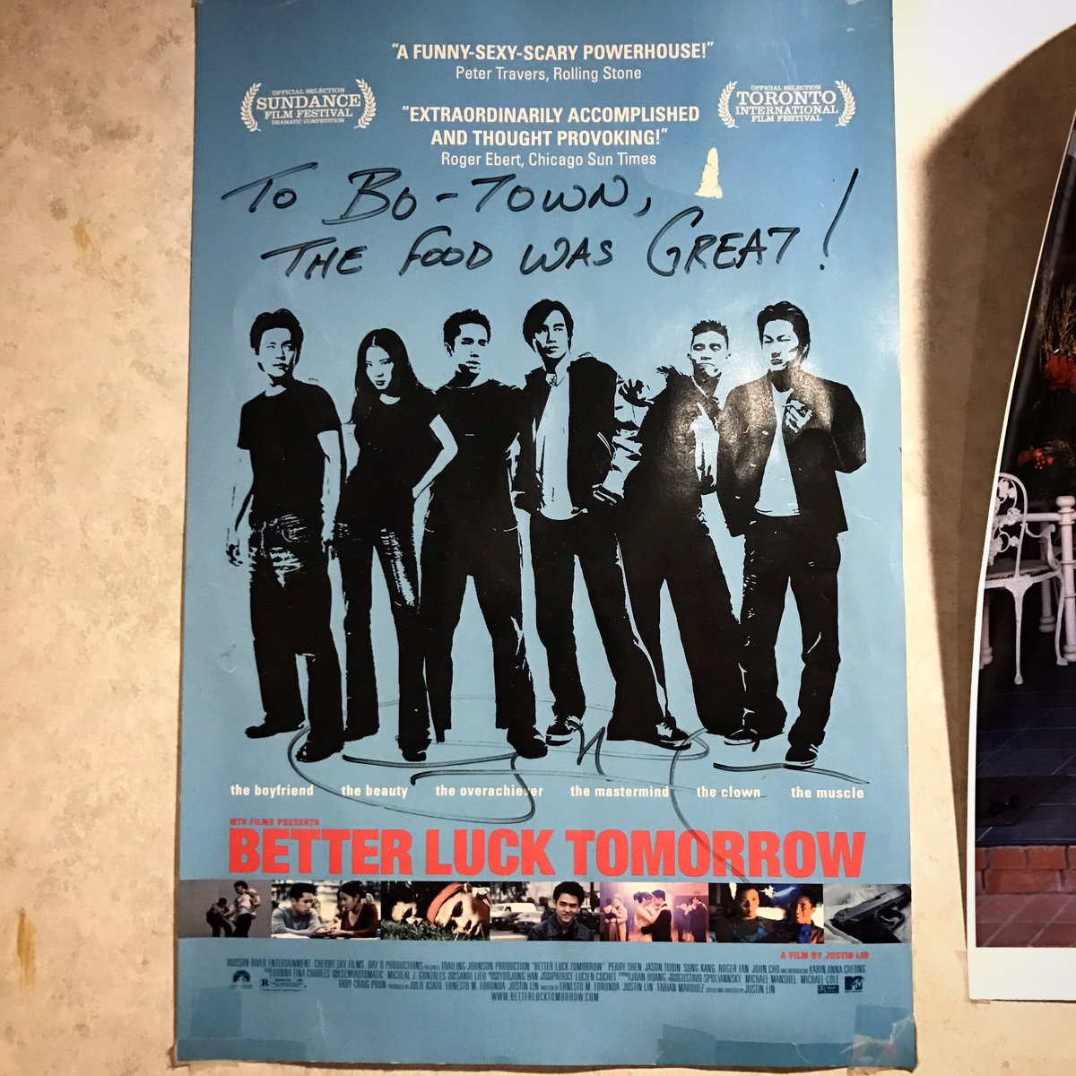 Justin S Lee On Twitter Awesome Bumping Into This Better Luck Tomorrow Poster At Bo Town After Our Screening Following Justinlin The Blt Crew S Footsteps Https T Co Tqzikjc2ix