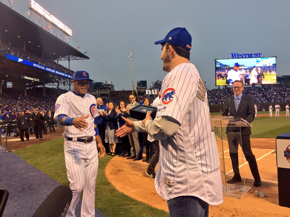Cubs's tweet photo. Bound together. 💍 https://t.co/sPPnTuUCVp