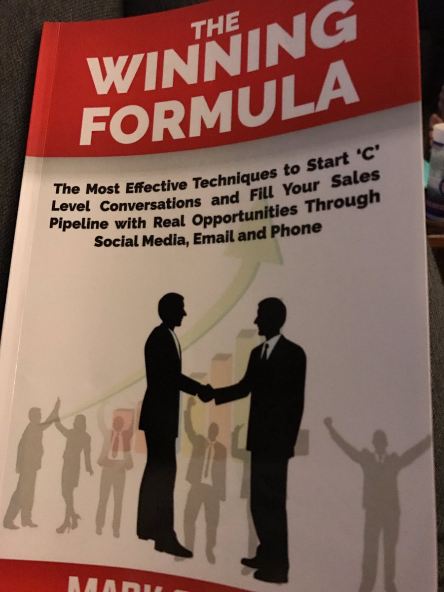 Just finished the first book on the list for #bgedrbookclub thanks #MarkGhaderi #thewinningformula #sales #prospecting #socialsales #3pl