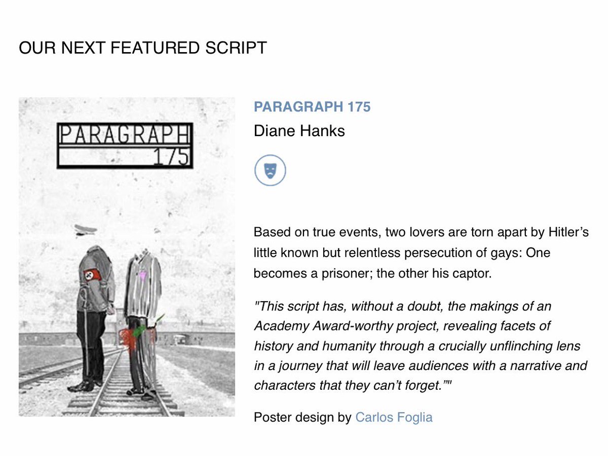 .<a href="/theblcklst/">The Black List</a>'s featured screenplay this week feels, um, topical (and crazily enough, it's a total coincidence.)
