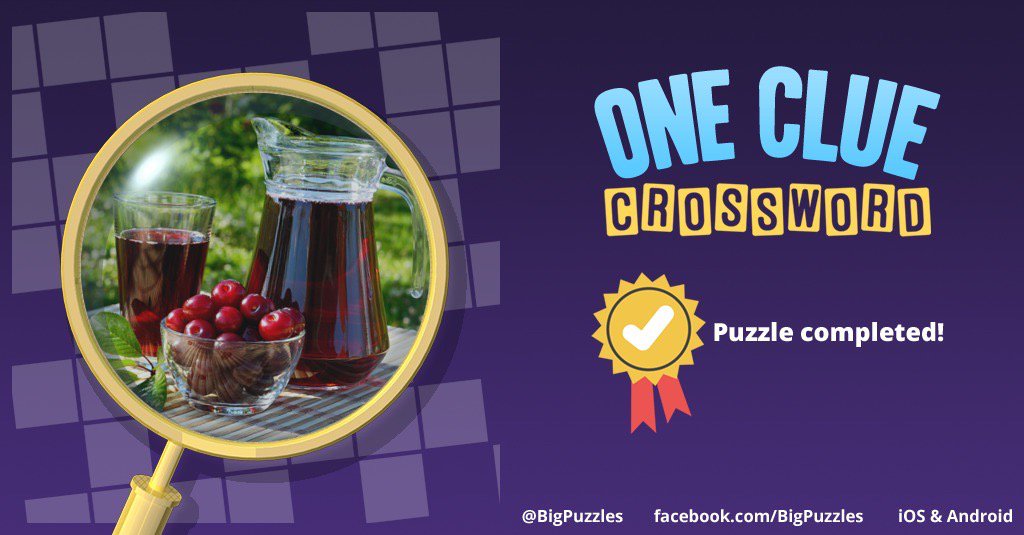 I completed a puzzle in One Clue Crossword. Play now for free!
onecluecrossword.com #OneClueCrossword