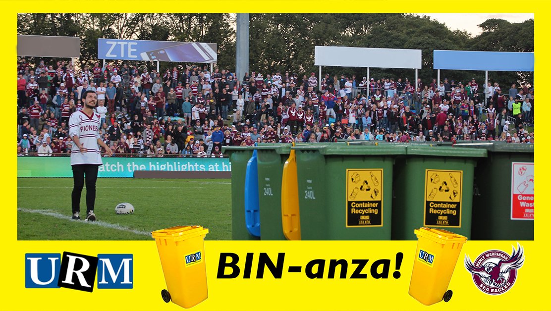 This Saturday, three lucky Members will have the opportunity to take part in our ‘Bin-anza’ half time activation. bit.ly/Bin-anza