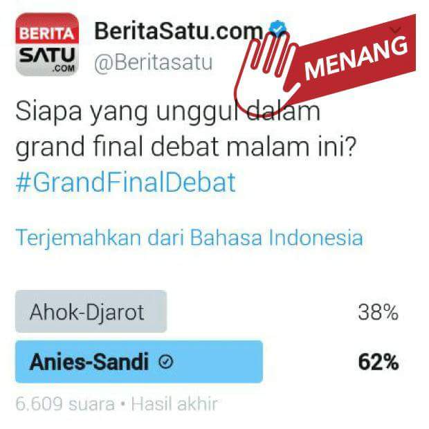 PLASMA_JKT's tweet photo. jelang pencoblosan, mari kita kawal agar tak ada kecurangan #AniesGubernurBaru https://t.co/xPAWS7P3Na