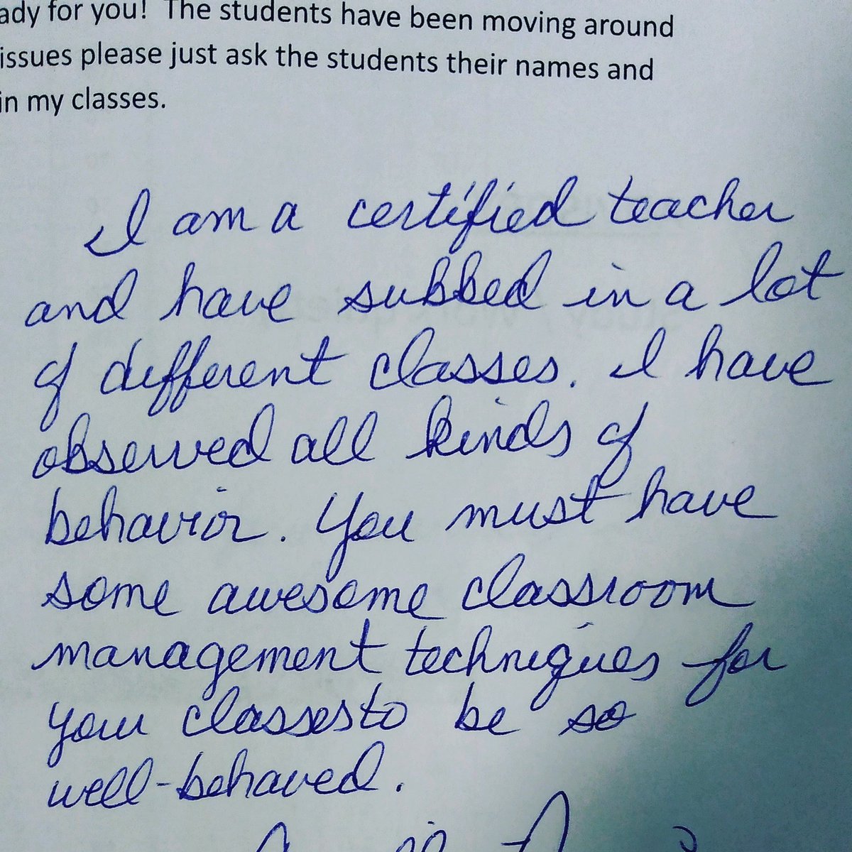 SCasey02_'s tweet photo. The kind of sub note you want every time you have to be out https://t.co/KBwNeLlAOK