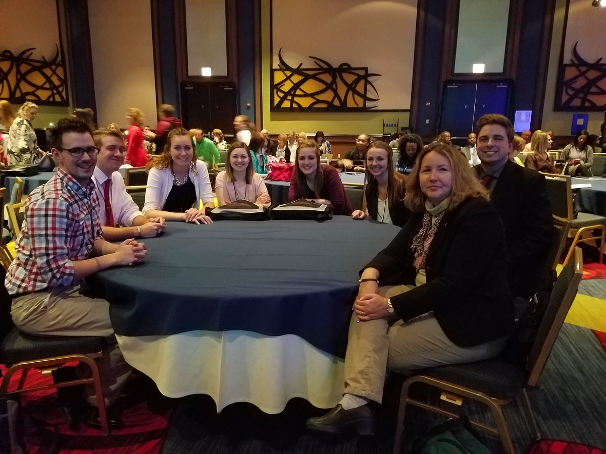 ttrumbower's tweet photo. Great group of Wisconsin college students along with Dr. Debbie Stanislawski. #NBEA2017 #NCBEA #WEBIT https://t.co/pnS9Ks6wbc