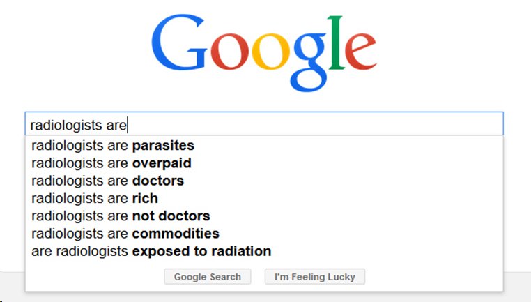 Radiologist friends: Dr. Google says we have a branding problem. #Imaging3