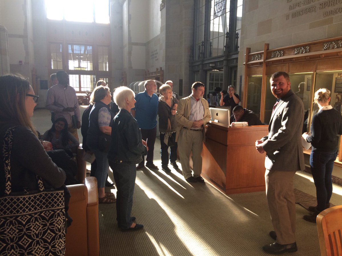 questionofhist's tweet photo. Our tour of "A Question of History" was quite a draw! Thanks to Hailey and Aaron for a informative experience! https://t.co/sD6xw3IxeT