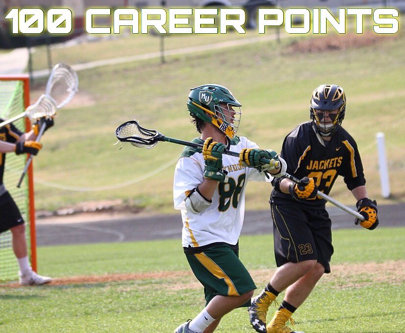 MonarchLacrosse's tweet photo. Congrats to senior attackman Kyle Clarkson on being the 3rd player in program history to tally 100 career points! https://t.co/QpKn5e3fqu