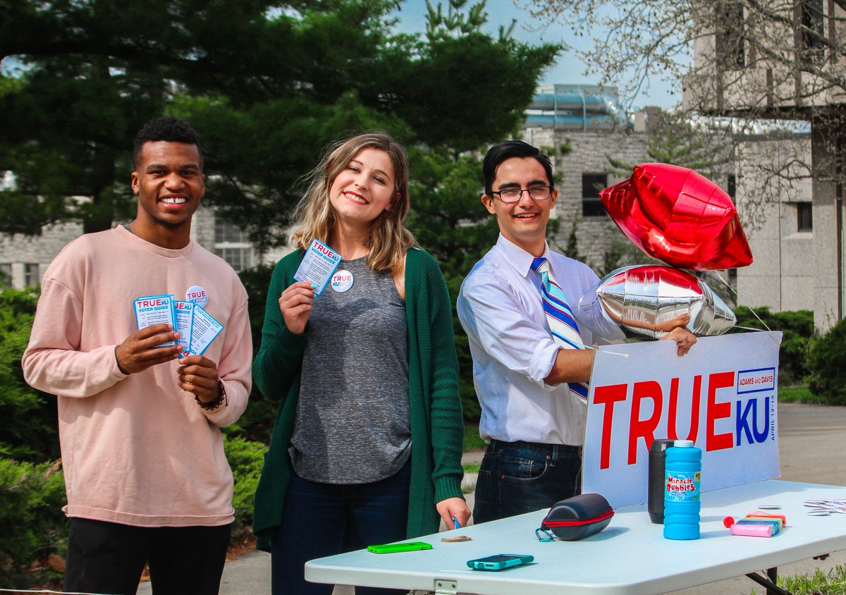 Vote for #TrueKU at  rockchalkcentral.ku.edu
Also, come join us at our table for more information!