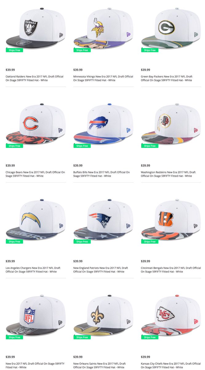 2017 nfl draft hats