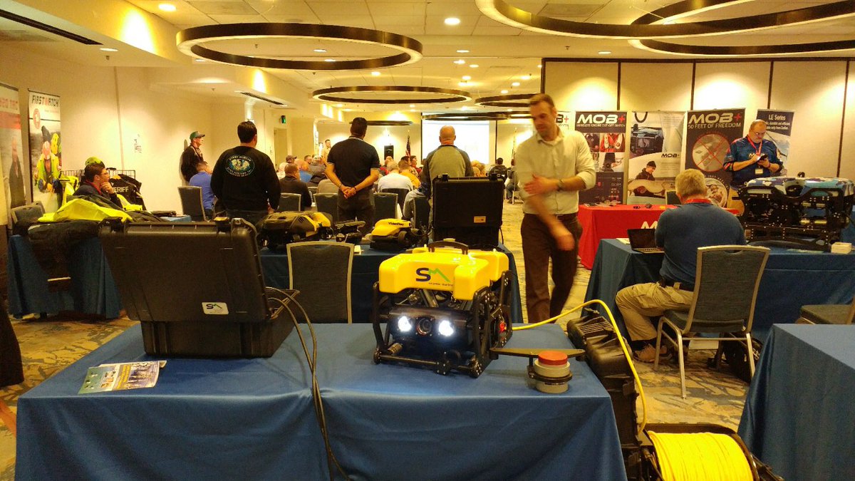 SEAMORmarine's tweet photo. We had a great time at #CBSOA in Lake Tahoe! We got to show how our #ROV has the power and versatility for #security work. @Boat_California https://t.co/MEp1R2mV2J
