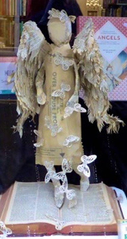 Something to do this Easter weekend? Check out book art in 27 shop and castle windows #haybookartstrail #hayonwye #bookarts <a href="/AddymanBooks/">Addyman Books</a>