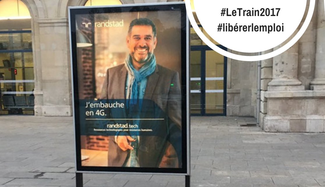 randstad_france's tweet photo. Dernier arrêt aujourd'hui à @VilledeReims pour #LeTrain2017. Rdv voie A jusqu'à 19h pour découvrir la voiture Randstad pour #libérerlemploi https://t.co/x630t8ZHYN