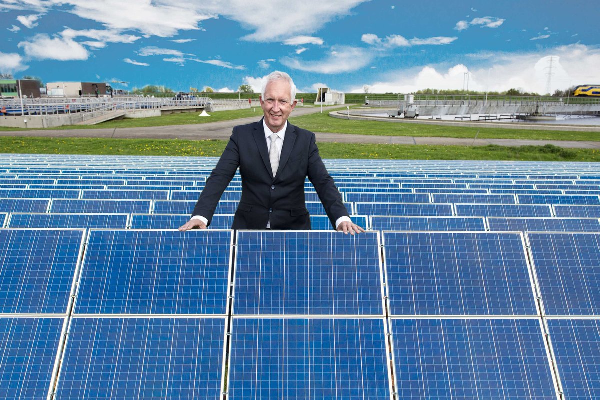 33.000 zonnepanelen realiseren doelstelling opwekken duurzame energie afvalwaterzuivering Waterschapsbedrijf Limburg bit.ly/2p9gn1W
