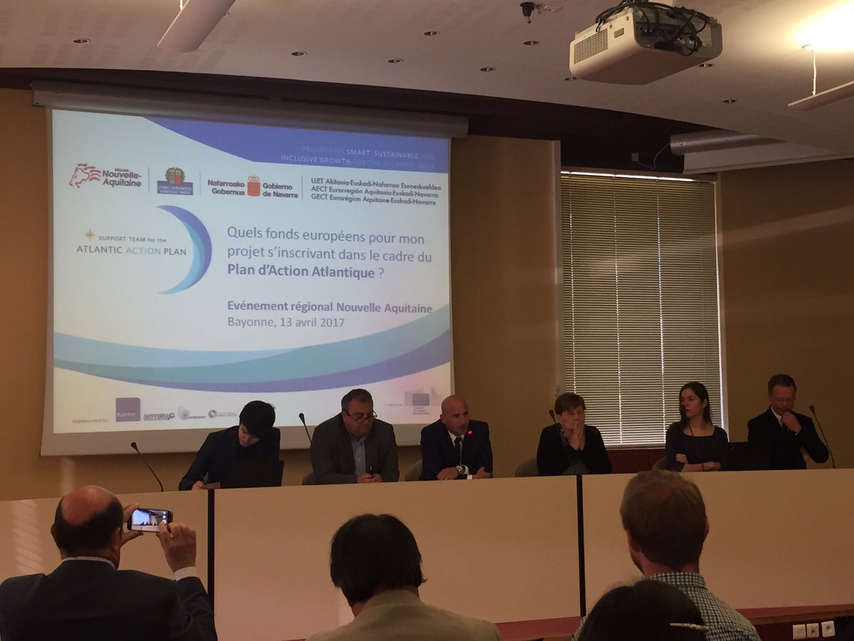 SEENEOH_Site's tweet photo. Atlantic Action Plan @NvelleAquitaine . Lot's of #MRE projects presentations and economic actions support by @Atlantic_Arc @EUAtlantic https://t.co/6nqC8Ko6QG