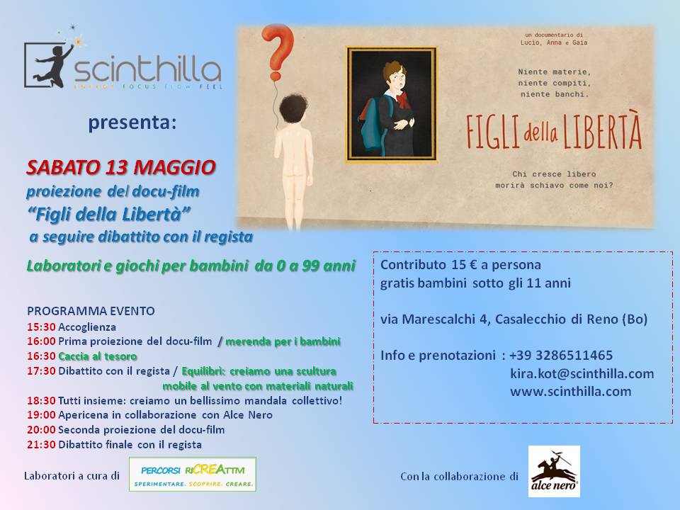 #figlidellaliberta esce anche da <a href="/Scinthilla/">Esperio Scinthilla</a>! Vi aspettiamo il 13 #maggio per un #pomeriggio di #proiezioni e #giochi con i #bambini!