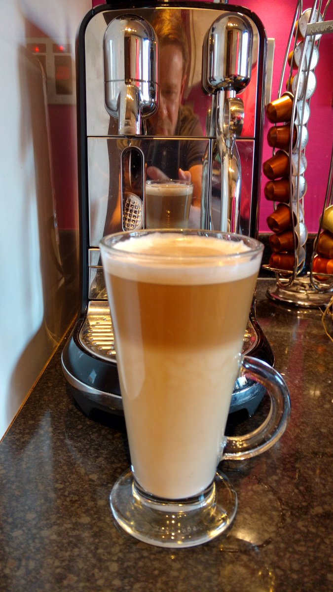 desburke31's tweet photo. Loving my latte macchiato made by @PrincessPete31 @NespressoUK https://t.co/C0hxVUCkmP
