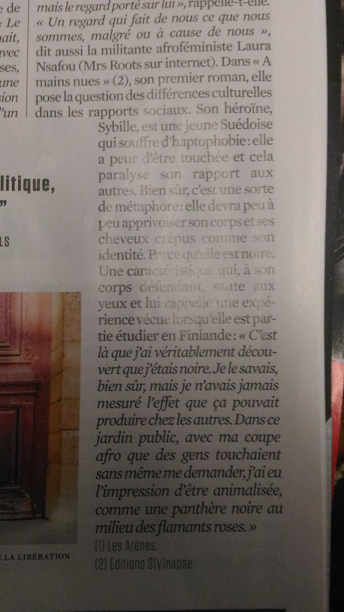 Bonjour tout le monde. On parle d'#AmainsNues dans l'Obs aujourd'hui.  Par contre, j'aimerais revenir sur la dernière phrase...