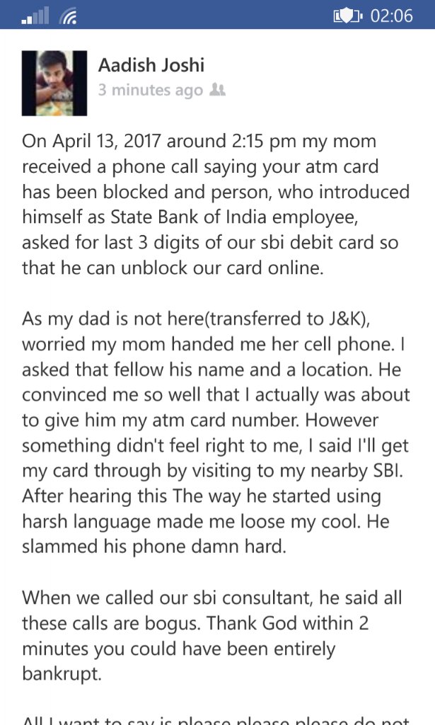 Aadish_Joshi's tweet photo. @SushmaSwaraj @TheOfficialSBI help...!Caller information he gave:Pradeep Kumar7633066931Sbi mumbai https://t.co/HtJyVOEfqd