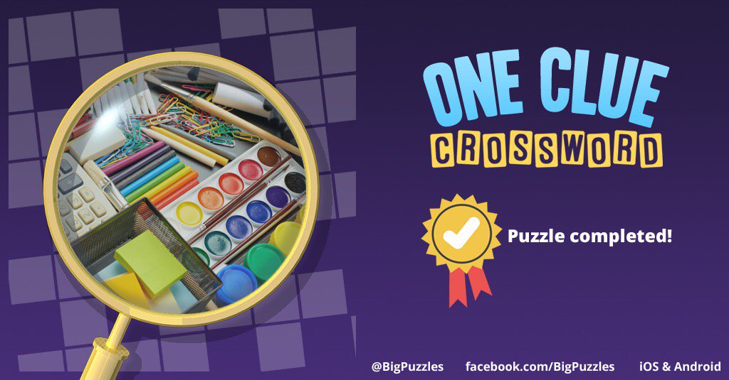 I completed a puzzle in One Clue Crossword. Play now for free!
onecluecrossword.com #OneClueCrossword