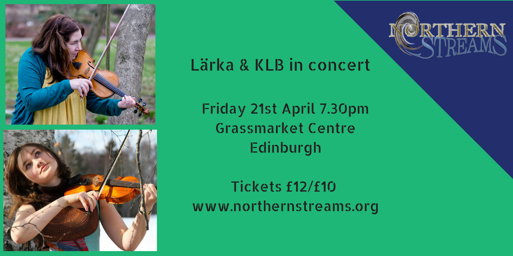 EilidhFSteel's tweet photo. Looking forward to performing at #NorthernStreams with #Lärka next week. Info: https://t.co/3DmJN26cbM @Larkamusic Hope you can make it! https://t.co/Cf1TcUvf9d