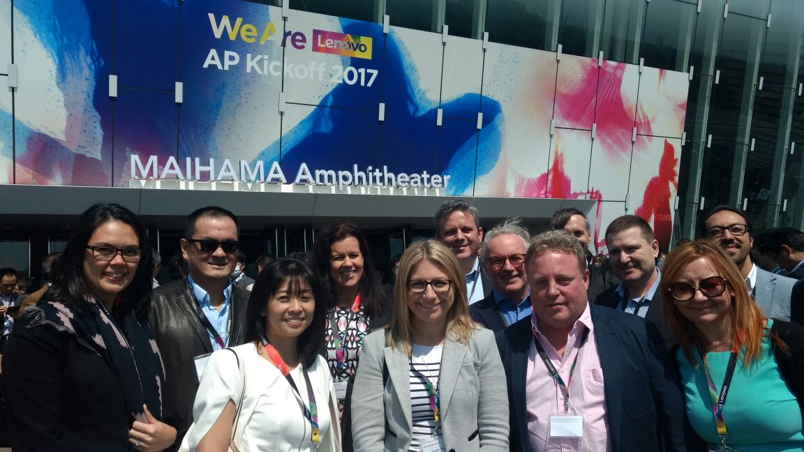 The lovely ANZ leadership team   before Lenovo AP kickoff in Tokyo... #wearelenovo