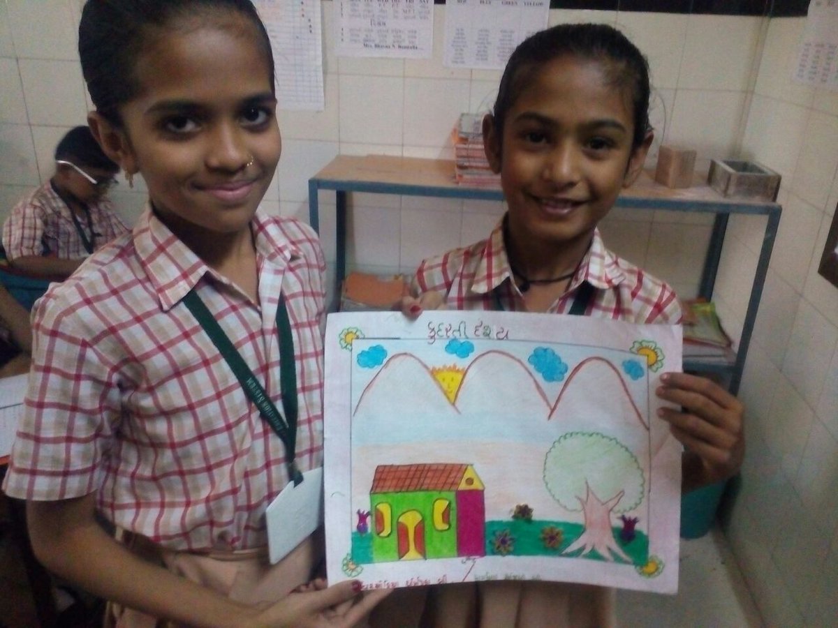RosaryTweets's tweet photo. #drawing #art #creativity #thoughtsofmind #freemind #colours #painting #pen #pencil #naturalscene #draw by #rosaryschoolrajkot #student . https://t.co/19AGaOUi8N