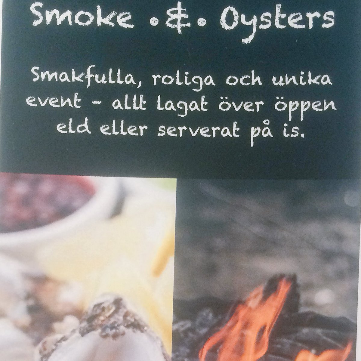 Smokeoysters's tweet photo. Nu är vår flyer för säsongen 2017 klar från tryckeriet🔥❄️#bbq #stockholm #catering #event #ostron #grill https://t.co/DrcV6WzVQA