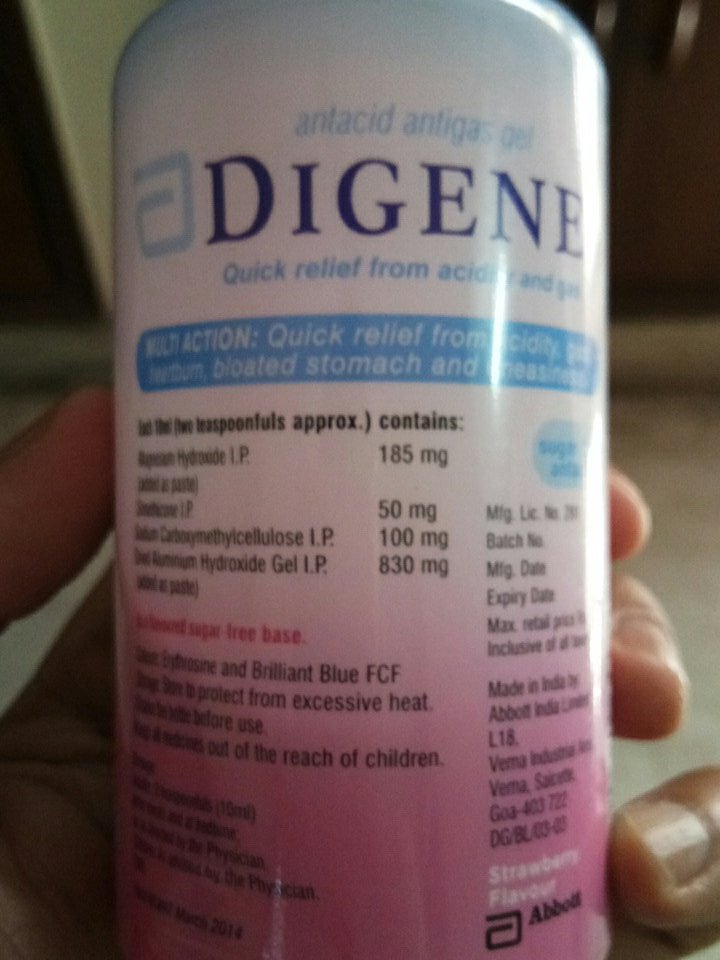 mohitv7's tweet image. @AbbottNews @AbbottGlobal Your Antacid #digene Lot No. 71040107 MFD Nov 2016, EXP 2018 purchased from @ApolloPharmacy isn't effective. Check