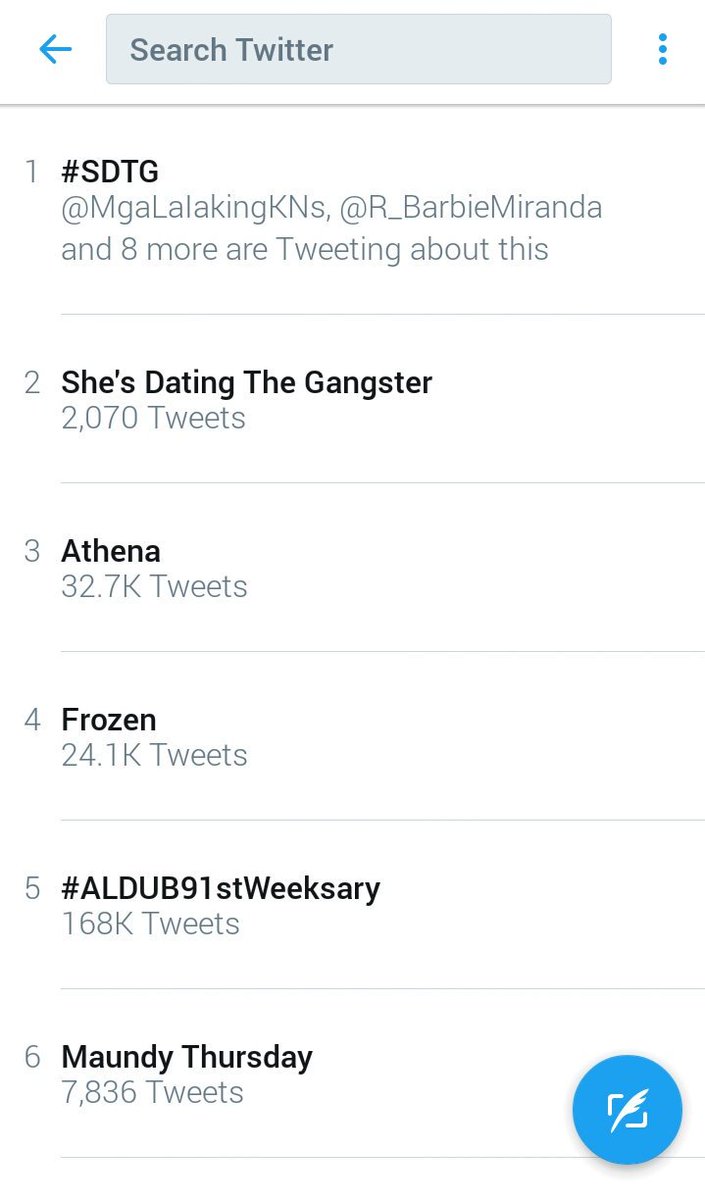 missacile's tweet photo. No chill ba? 7 KN-related trending HAHAHAHA 😂

#SDTG 
She's Dating The Gangster
Athena
Crazy Beautiful You
Kelay
Mayon
Kenneth https://t.co/ZtVWF10Rcx