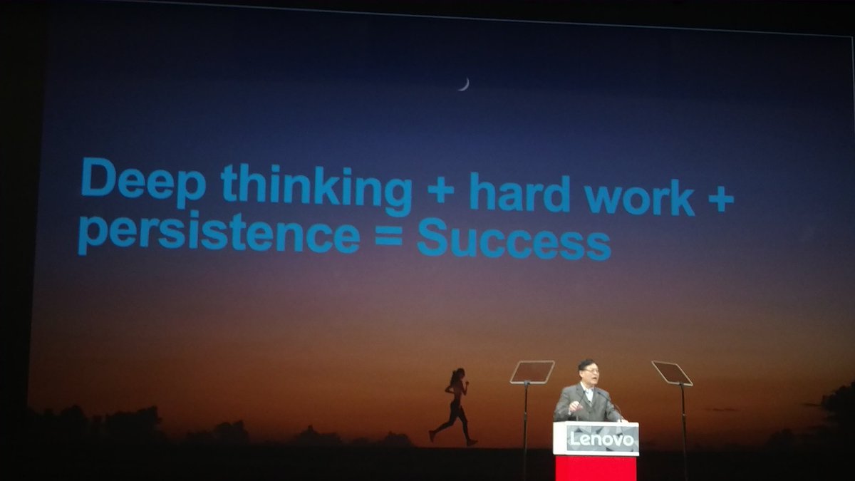 Love this quote from our leader #WeAreLenovo  <a href="/YuanqingYang/">Yuanqing Yang</a>