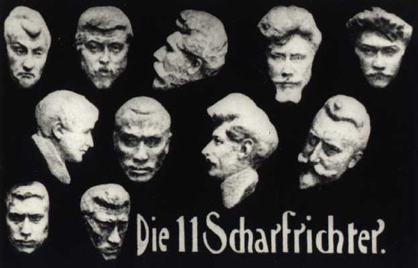 Letnapark's tweet photo. 13.4.1901 Premiere des 1. dt. Polit-Kabaretts “Die Elf Scharfrichter” mit u.a. O. #Falckenberg, F. #Wedekind, Marya #Delvard (Henkersknecht) https://t.co/l9eWdo5TKh