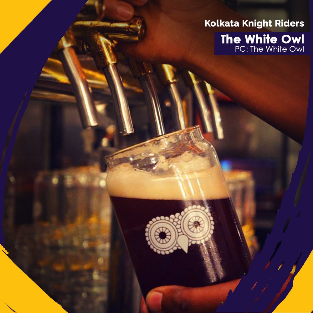 Last but not the least, Bonbon that can be sipped on at <a href="/WhiteOwlBrewery/">White Owl</a> It goes without saying that the drink matches the <a href="/KKRiders/">KolkataKnightRiders</a> jersey!