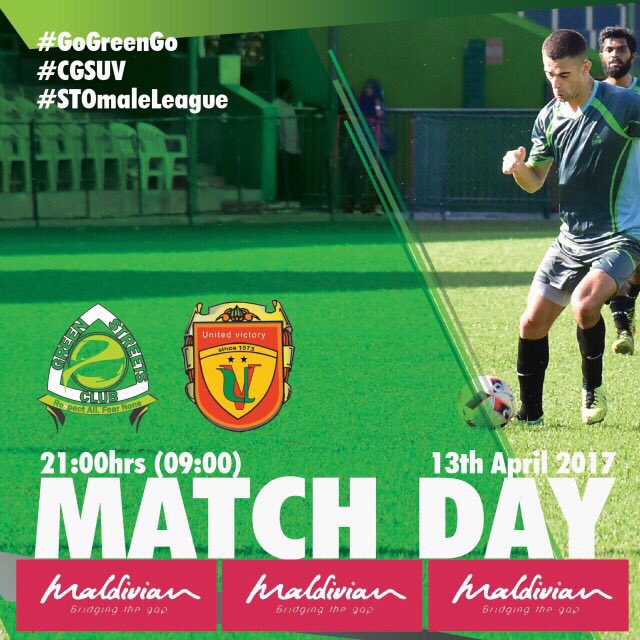 WE ARE BACK and its #MatchDay! 

Join us in supporting the team at the National Stadium tonight 2100hrs! 

#GoGreenGo
#CGSUV
#StoMaleLeague
