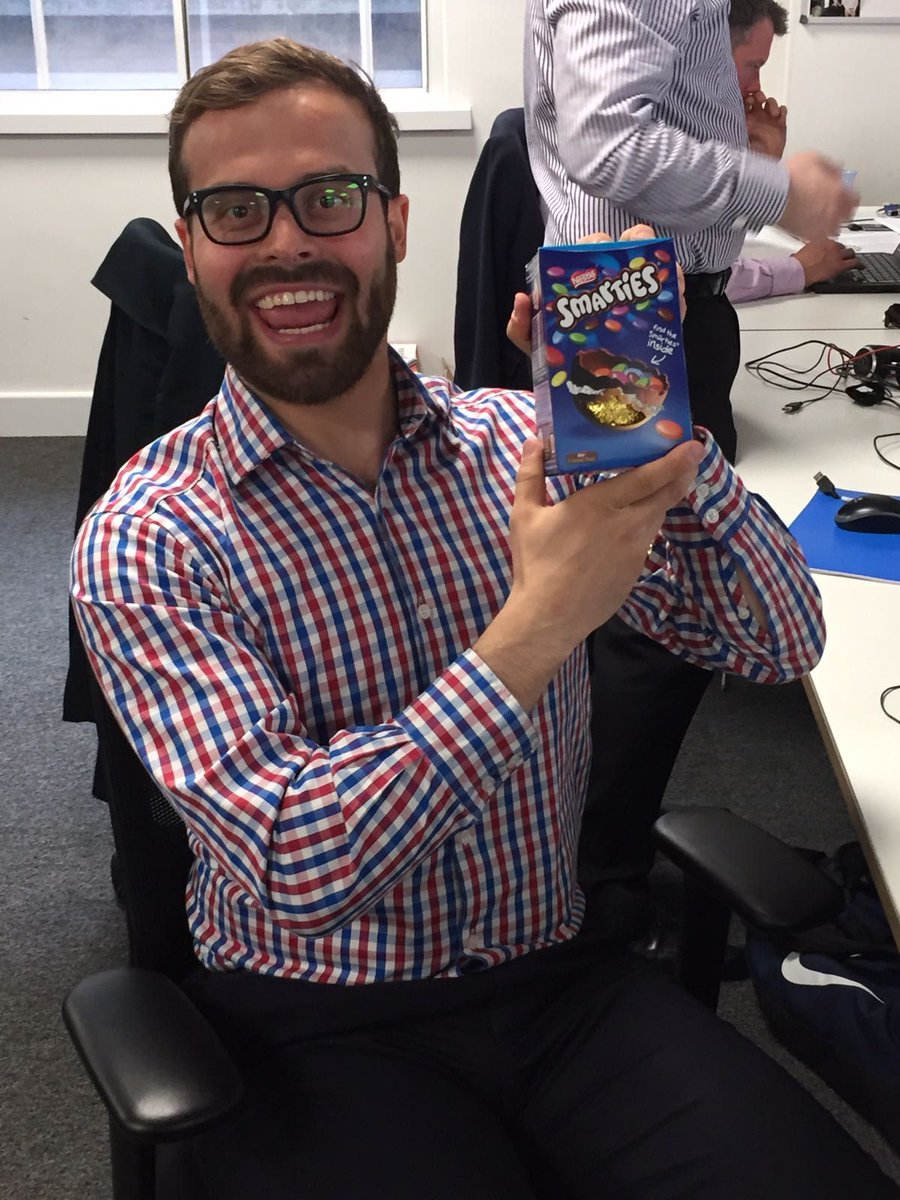 IncisiveCareers's tweet photo. @malshah1and @MarkBaring1 looking all smug with their winnings from yesterday's #Easter egg hunt 🐰 🐣 #IncisiveLife #SmugLife https://t.co/YX9OqmeMK2