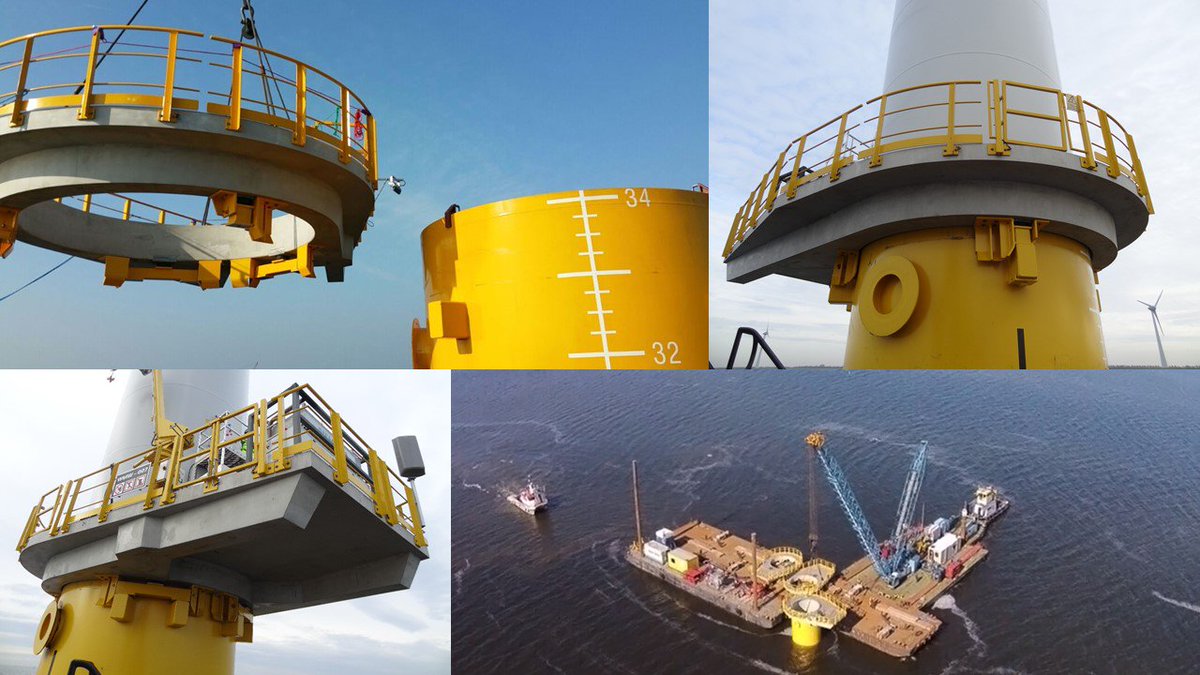 Waco_CV's tweet image. In 2014 Waco created 48 concrete platforms for Dutch nearshore wind farm ‘#Westermeerwind’ to support maintenance work on wind turbines #tbt