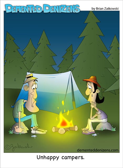 1StrawberryBird's tweet photo. #CampingIn4Words
Pretending like it's fun https://t.co/goVmNJEv7I