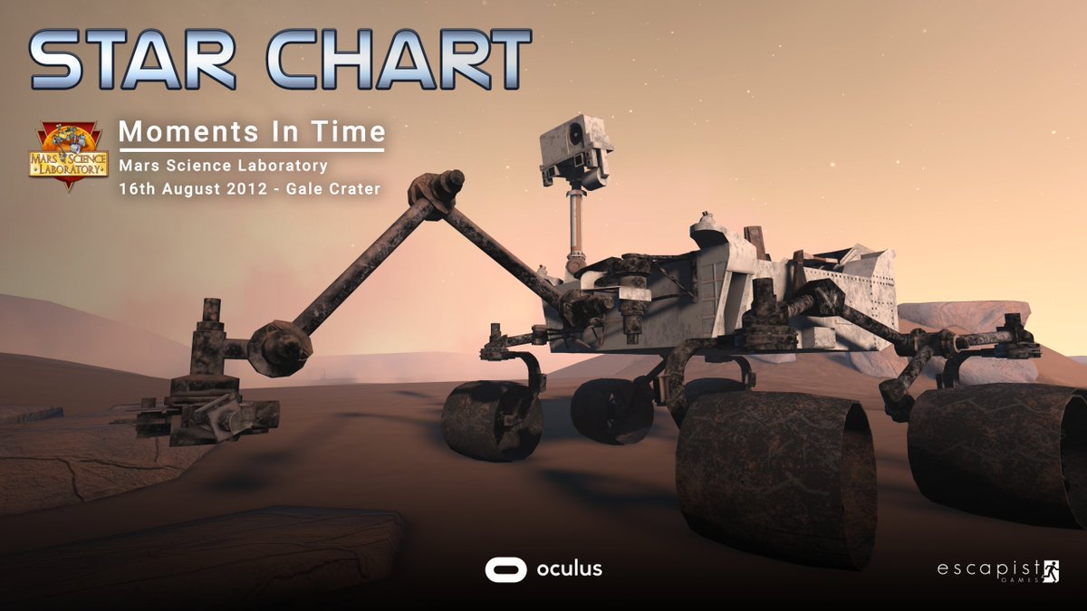 StarChartApp's tweet image. A new location in @StarChartApp #VR Moments In Time feature is @NASAJPL &apos;s the Curiosity Rover on Mars.