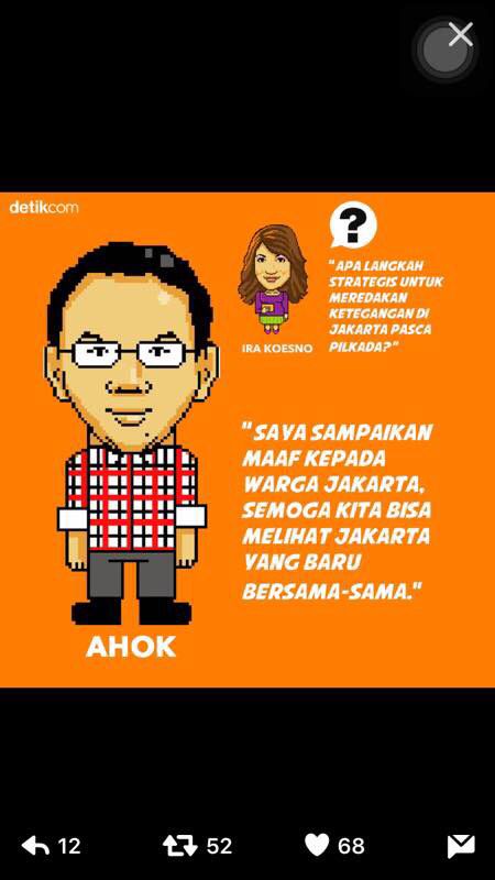 Di posisi 1: Bawah sadar Pak Basuki sempet ga sengaja terucap? Was he saying goodbye? #SambutGubernurBaru