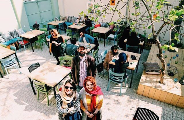 Iran_Style's tweet photo. #GoodMorning from #Tehran's #sunny #CafeHayat65, #garden #cafe. #Latte 12,000Tooman! #Peeyade #SepitmanShareeati #lifestyle #travel #food https://t.co/IpOyDxpBnF
