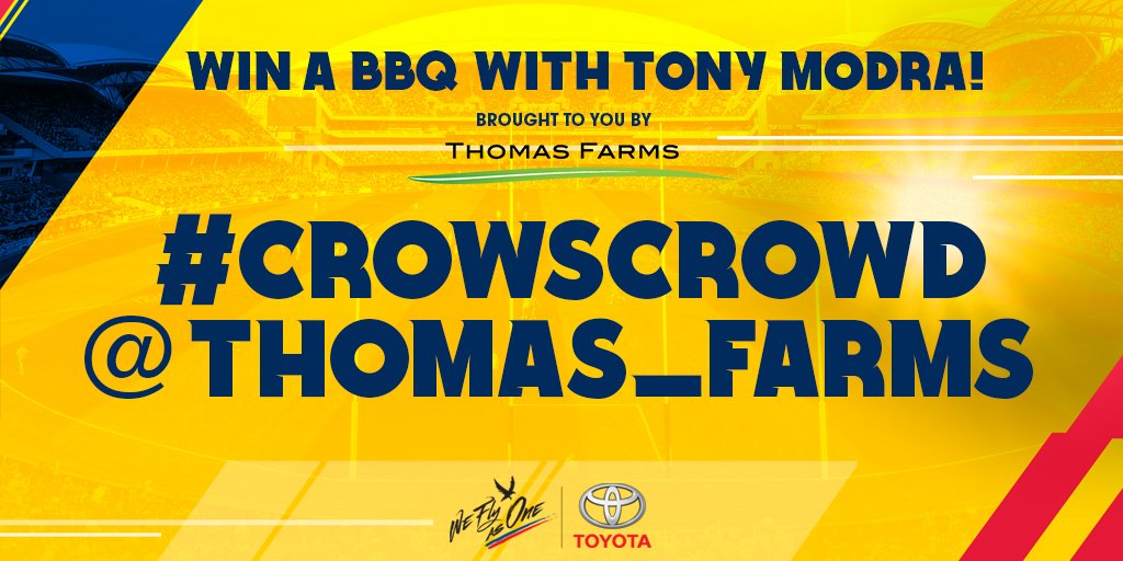 Adelaide_FC's tweet image. How many fans will be at Adelaide Oval tonight? Tweet your guess with #crowscrowd and tag @thomas_farms before 7.10pm for a chance to win!