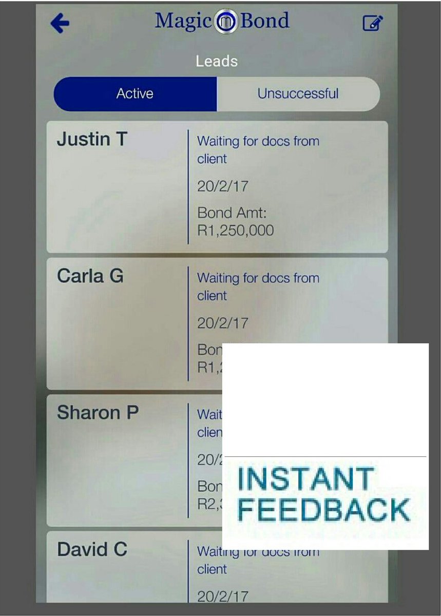 magicbond_sa's tweet photo. Get instant feedback on your Magic Bond app!
https://t.co/RCRqcX0vEC
#magicbond
#feedback
#clients https://t.co/hf2Gs60OGv