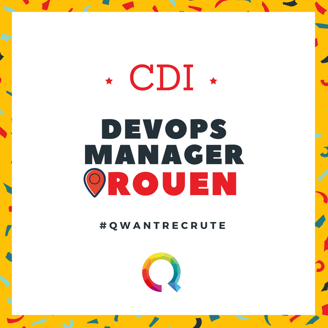 Qwant_FR's tweet image. #DevOpsManager à Rouen 
→ Pour postuler about.qwant.com/fr/job/devops-… #QwantRecrute #Jobs #Emploi #DevOps