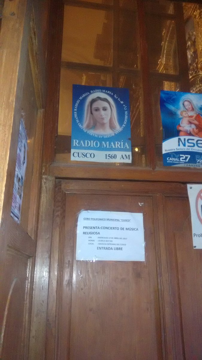 pie_traspie's tweet photo. Cada vez estoy más segura que la emisora de @RadioMariaSpain esta en el cielo. Es impresionante hasta donde llegan sus ondas #PeruconunaGafe https://t.co/zfiH1YUeGw