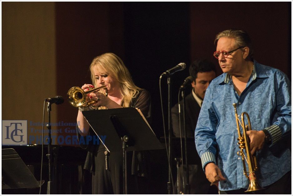 ITGupdates's tweet photo. #TBT: Georgina Jackson and Arturo Sandoval and at the #ITG2016 Conference in Anaheim, CA. https://t.co/zx3HsGzPqL